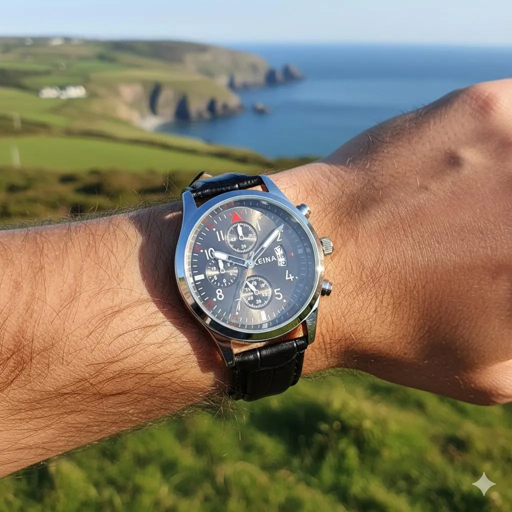 LEINA Classic Aviator Style Quartz Watch