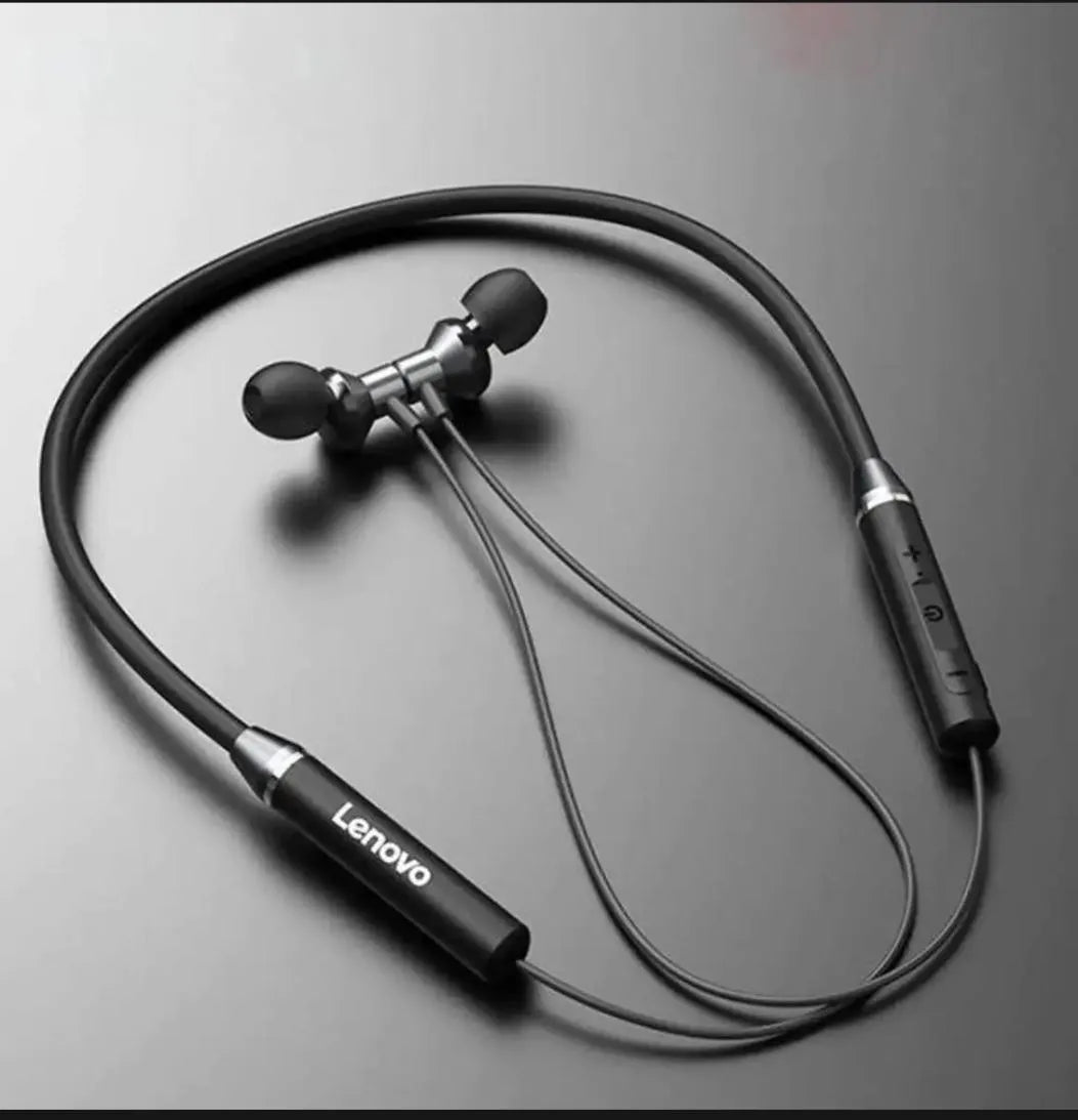 Lenovo HE05 Bluetooth Earphone Neck Hanging Neck Band Wireless Magnetic Design