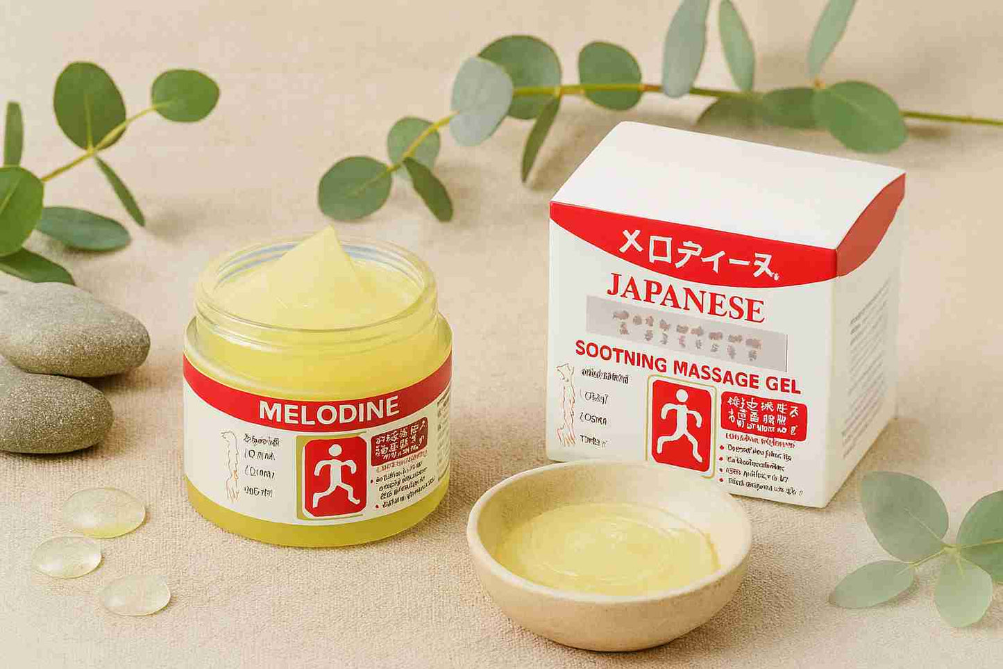 MELODINEJapaneseSoothingMassageGel_Muscle_JointPainReliefCreamForShoulder_Neck_Back_Knee_Fast-AbsorbingHerbalFormula