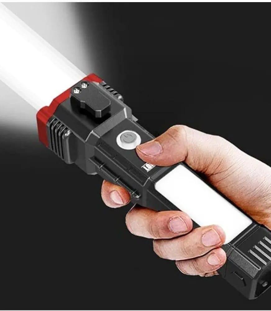 Rechargeable LED Torch Light - Essential Camping Gear with Type-C Charging Port