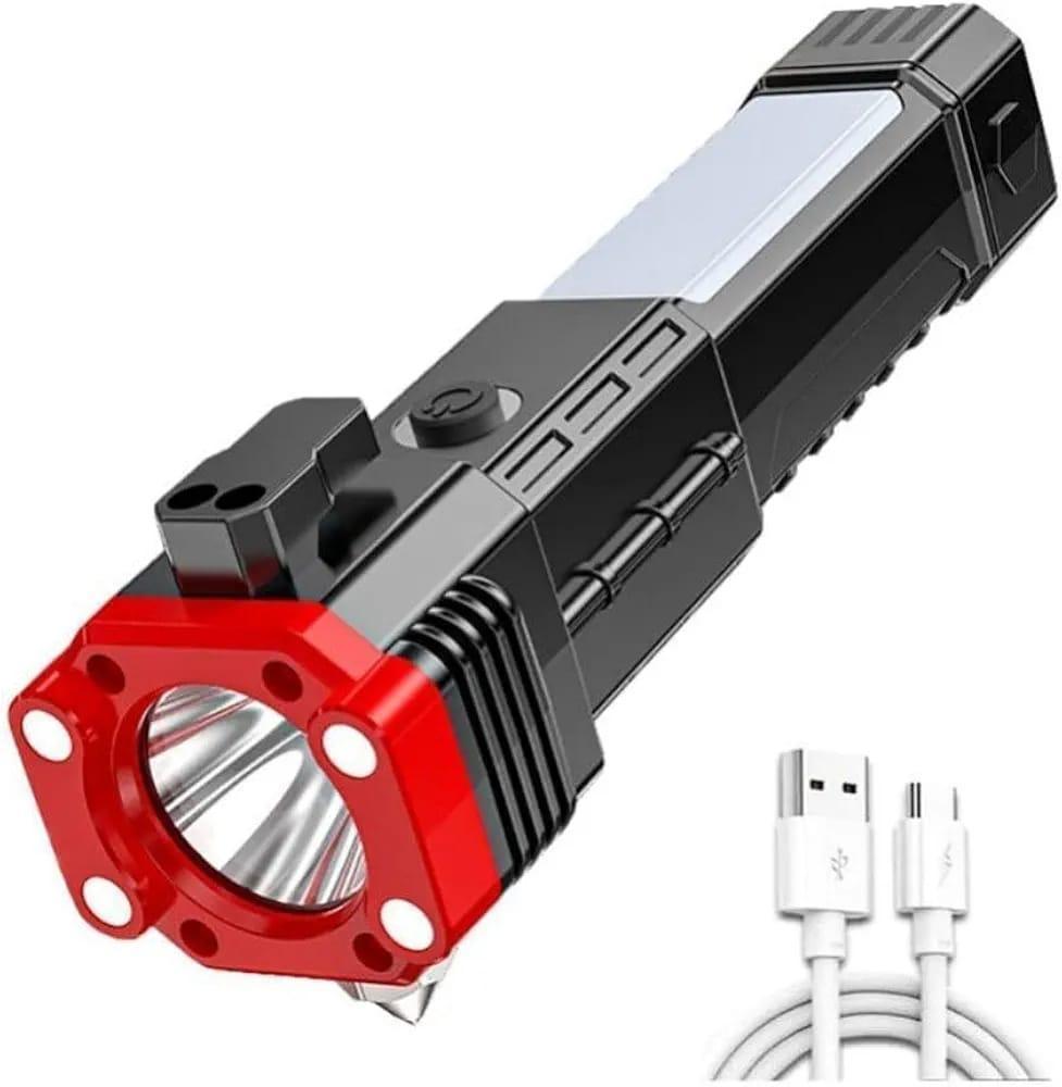 Rechargeable LED Torch Light - Essential Camping Gear with Type-C Charging Port