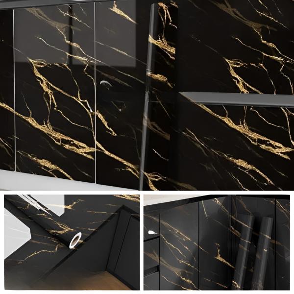 Self Adhesive Black and Golden Sheet
