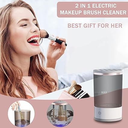 3In1ElectricMakeupBrushCleanerMakeupBrushesDryingRackBrushHolderStandToolAutomaticMakeUpBrushCleanerMachine