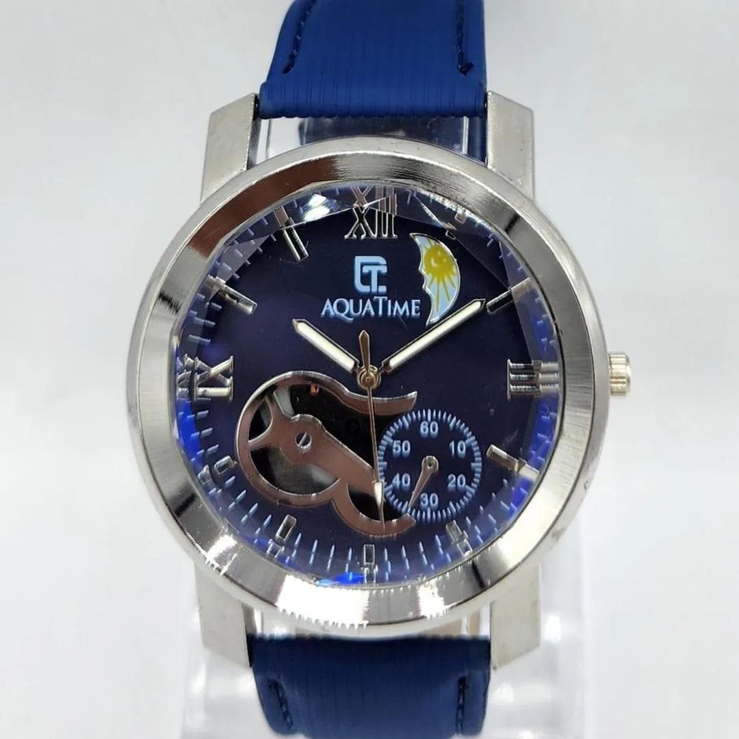 AQUATIME Men's Blue Quartz Watch