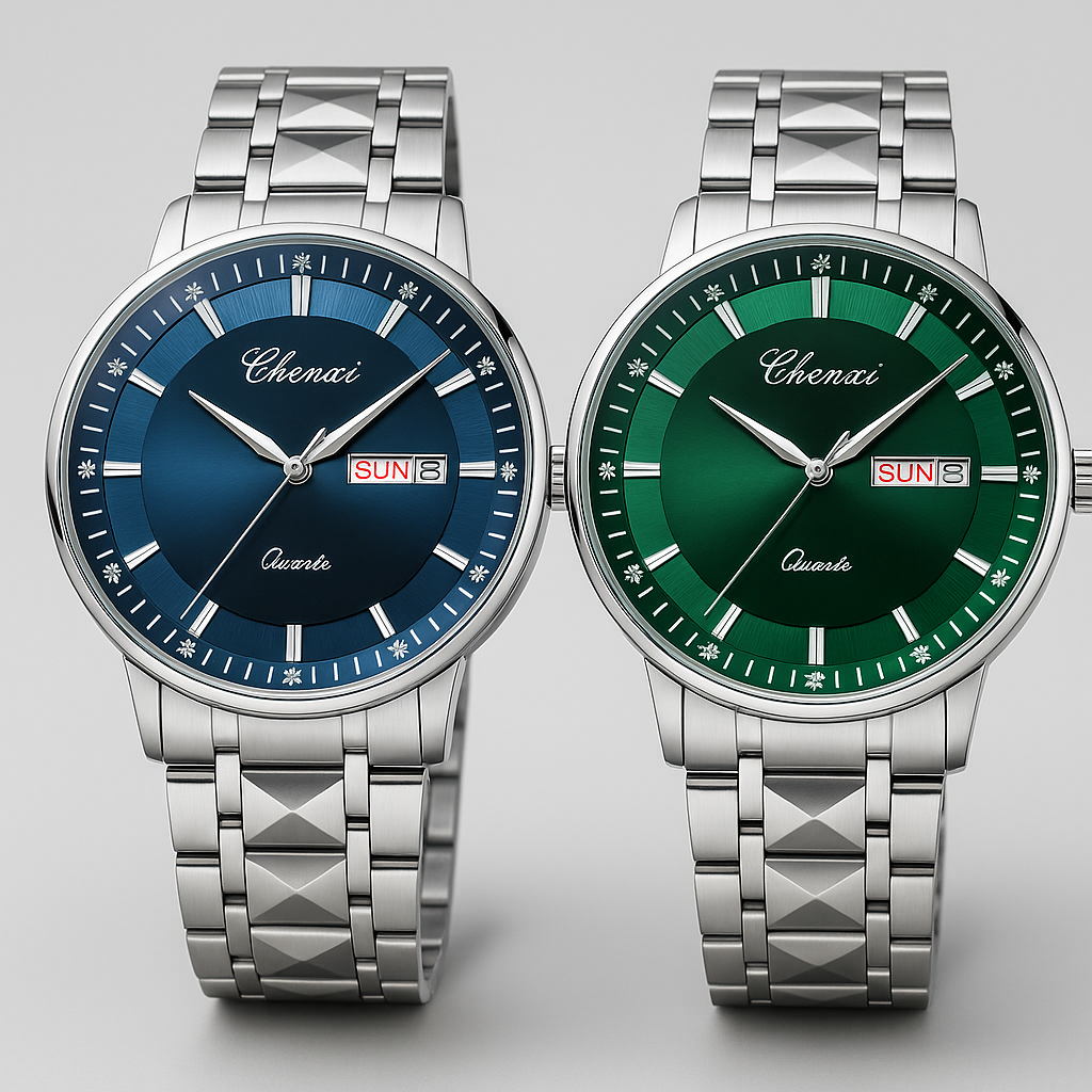 Chexi601OriginalMen_sWatch_StylishandDurableAnalogQuartzTimepieceforDailyOfficeWear_BusinessMeetings_andFormalOccasions_WithoutBox_-Silverblackdial3