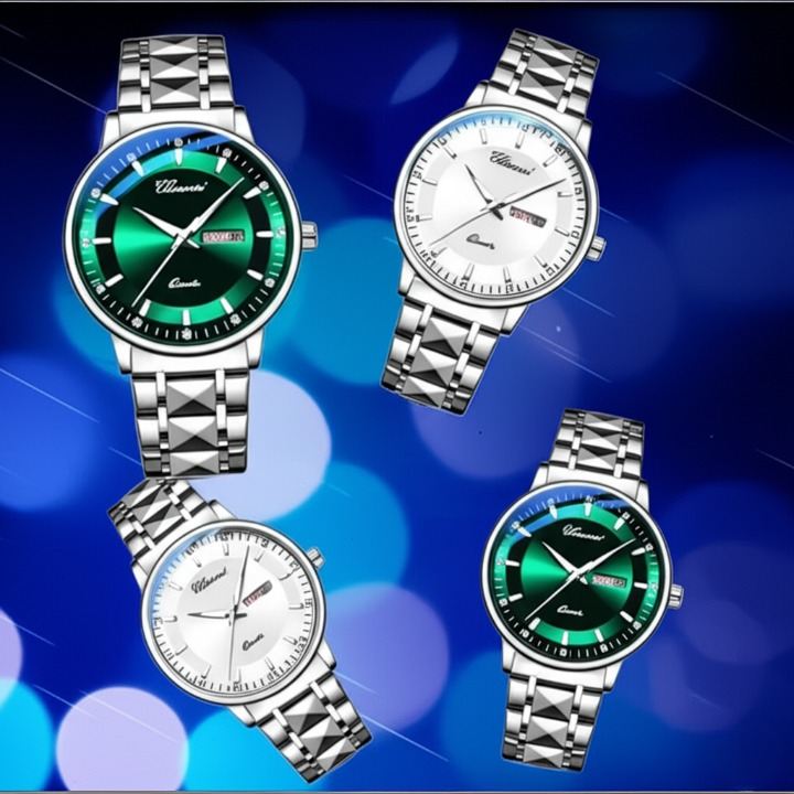 Chexi601OriginalMen_sWatch_StylishandDurableAnalogQuartzTimepieceforDailyOfficeWear_BusinessMeetings_andFormalOccasions_WithoutBox_-Silverblackdial4