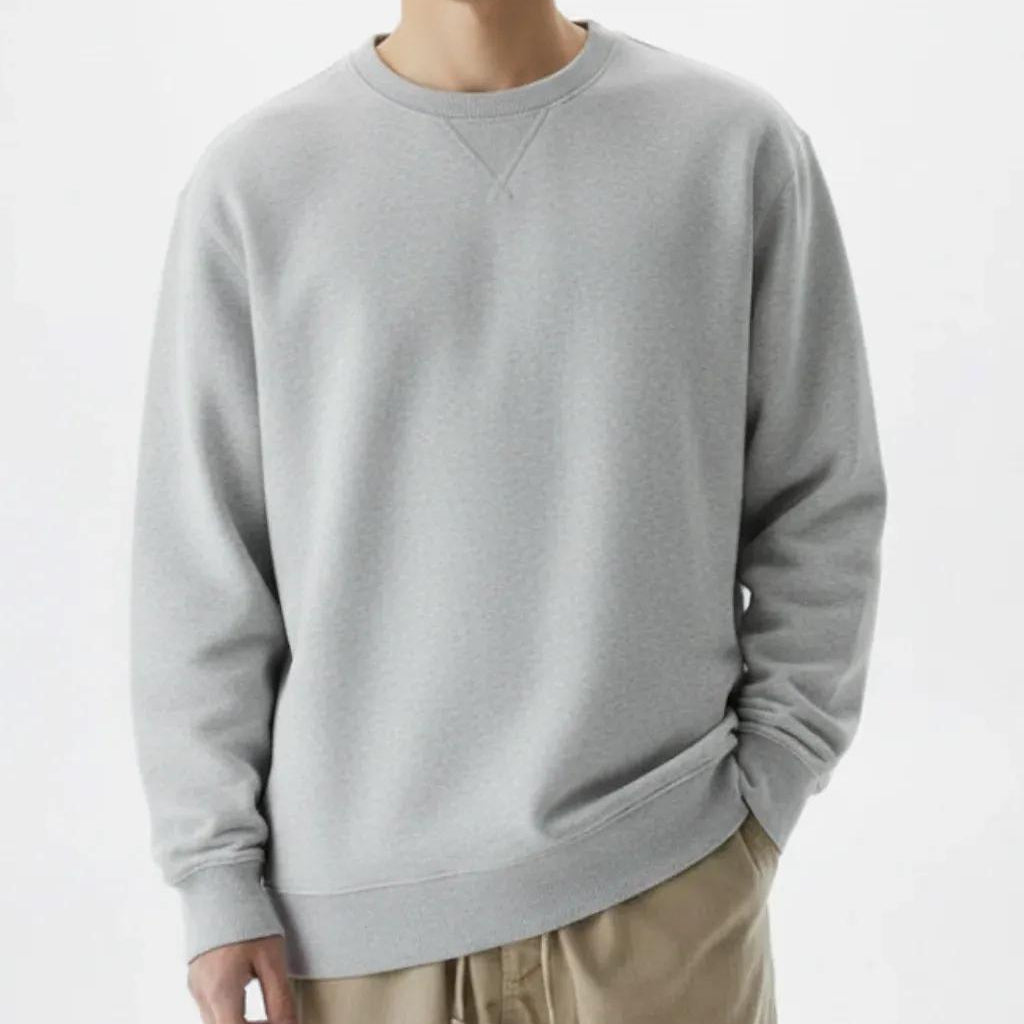 Classic Crewneck Sweatshirt – Light Grey EW-001342