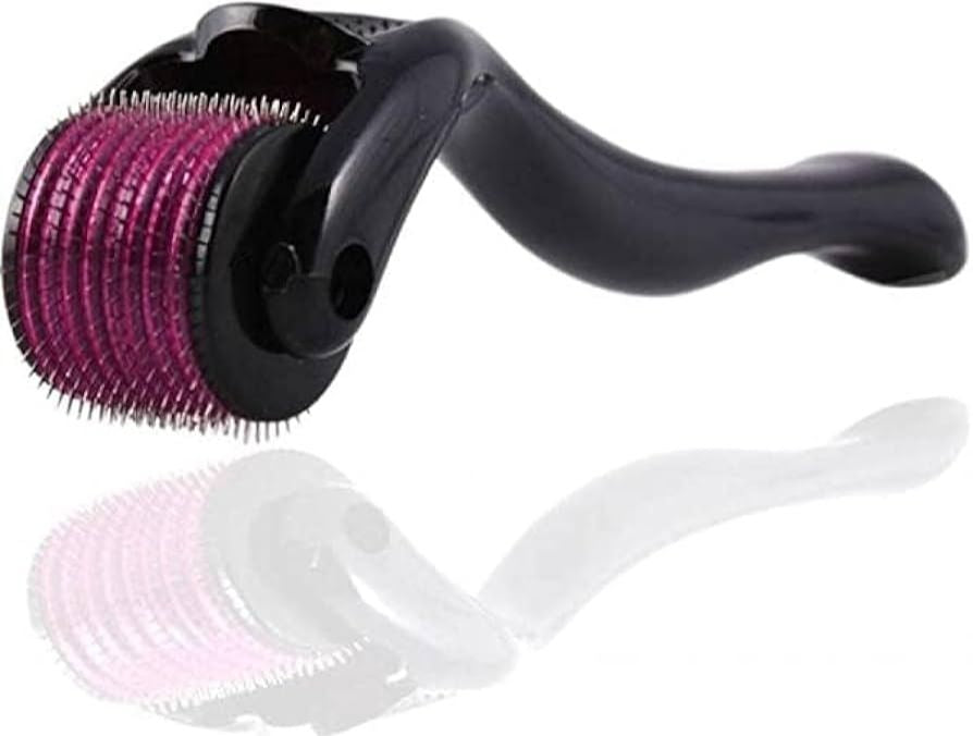 DermaRoller0.5mmwith540MicroNeedleforHairGrowthandFacialSkinTherapySkinCareBeautyToolforAnti-AgingSkinRepair_forMenandWomen-Packof32