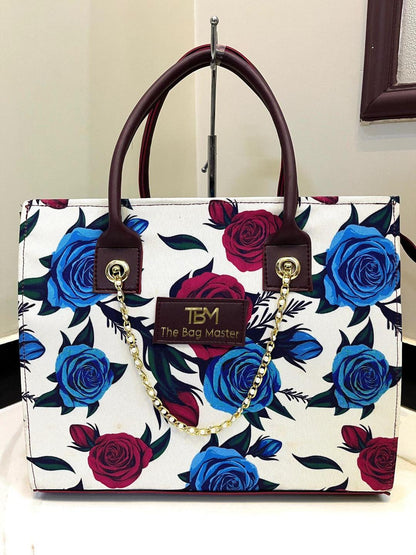 Girl's Canvas Printed Tote Bag - Beauty of Charm