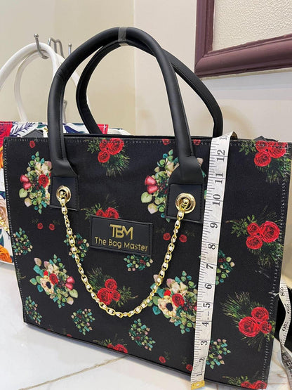 Girl's Canvas Printed Tote Bag - Beauty of Charm