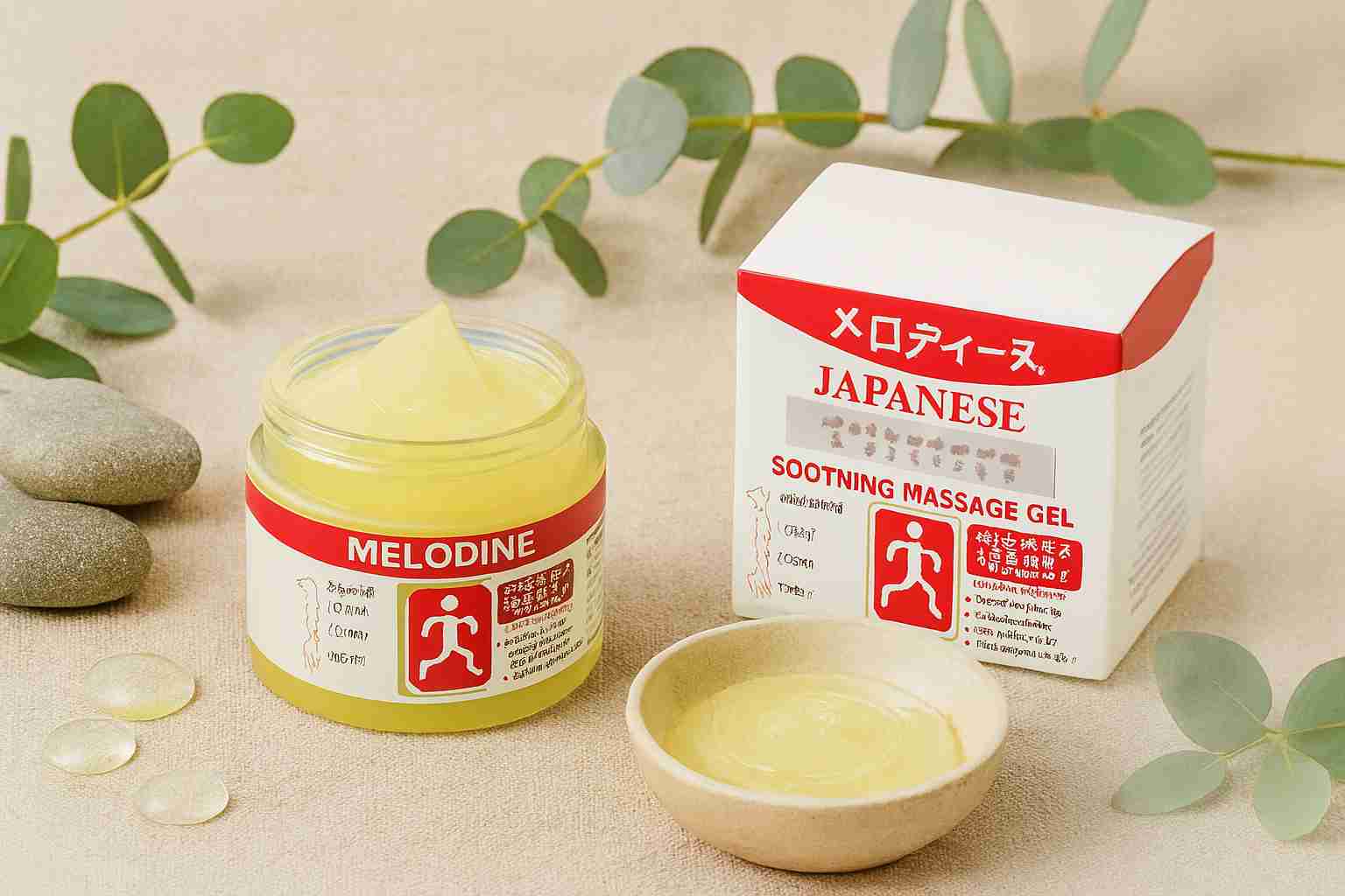 MELODINEJapaneseSoothingMassageGel_Muscle_JointPainReliefCreamForShoulder_Neck_Back_Knee_Fast-AbsorbingHerbalFormula