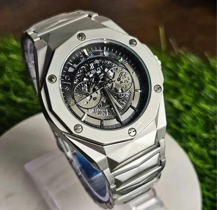 Men's Quartz Water Resistant Watch with Chain Strap
