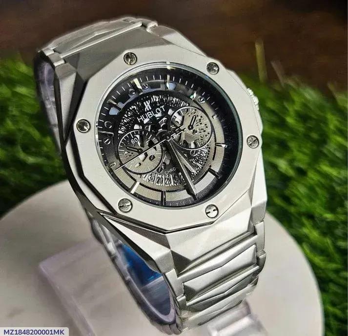 Men's Quartz Water Resistant Watch with Chain Strap