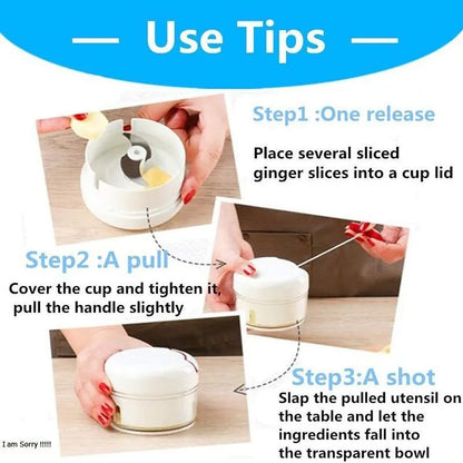 Manual Garlic Food Chopper Cutter For Vegetable