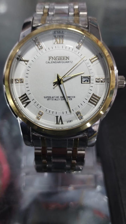 Men's Chronograph Watch - 1 Pc Quartz Water Resistant Timepiece