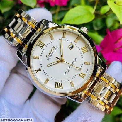 Men's Chronograph Watch - 1 Pc Quartz Water Resistant Timepiece