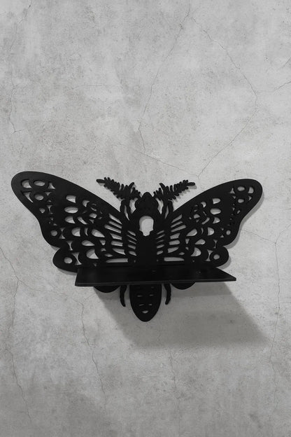 Pack of 3 Butterfly Shaped Wooden Wall Shelf  Decorative Wall Hanging Rack for Living Room & Bedroom