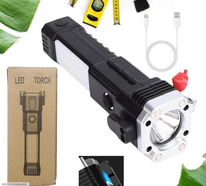 Rechargeable LED Torch Light - Essential Camping Gear with Type-C Charging Port