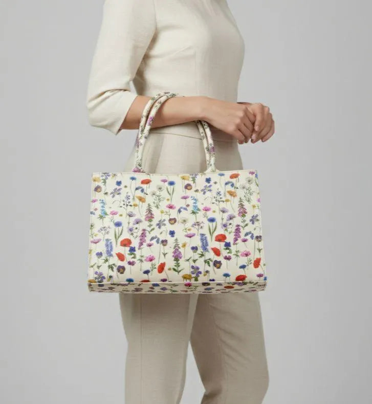 Women's Nylon Printed Tote Bag - Beauty of Charm