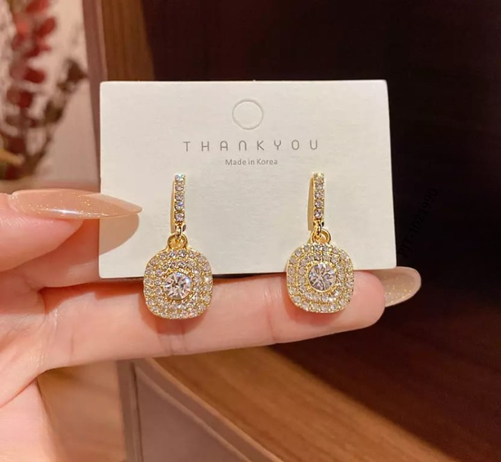 beautiful Sparkling Korean Zircon Earrings - Beauty of Charm